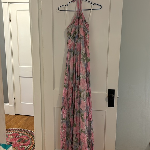 Love Shack Fancy Donovan halter gown, size 12 - Picture 4 of 5